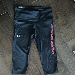 Under Armour Black and Pink Leggings